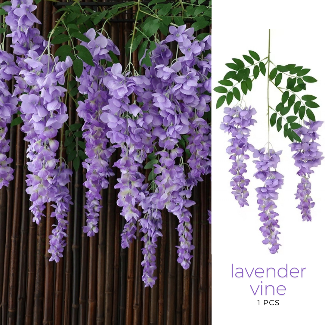 2 Pcs Artificial Flowers Hanging